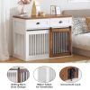 Heavy Duty Furniture style dog cage wooden dog cage double door dog cage side cabinet dog cage Dog crate (44 1/2"W *23"D *33 1/4"H)