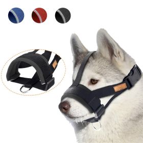 Anti-Bite And Anti-Barking Pet Muzzle With Adjustable Dog Muzzle (Color: Black, size: M)